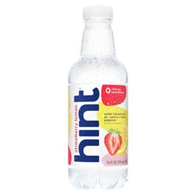 Hint Water Infused with Strawberry + Lemon Essences, 16 fl oz