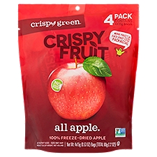 Crispy Green Crispy Fruit 100% Freeze-Dried Apple, 0.53 oz, 4 count