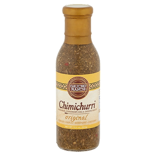 Our Original Chimichurri, the most traditional and popular recipe is a delicious mix of parsley, garlic, vegetable oil, vinegar and spices. It's wonderfully flavorful, natural and light. Although we recommend this flavor for red meat its definately great with poultry and seafood as well. Other ideas