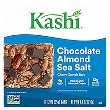 Kashi Chewy Granola Bars - Chocolate Almond & Sea Salt, 7.4 Ounce
