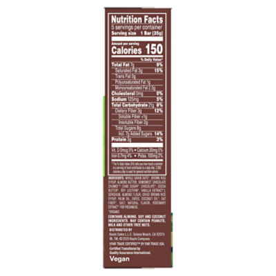 Kashi Salted Chocolate Chunk Chewy Almond Butter Bars, 1.23 oz, 5 count
