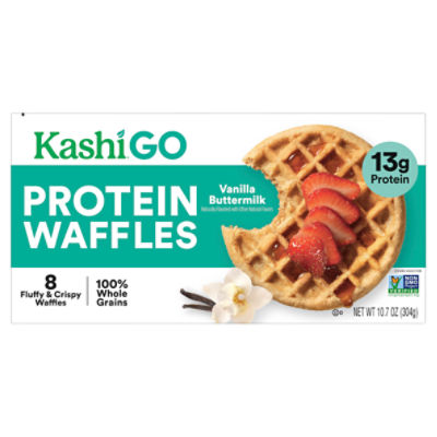 Kashi Go Vanilla Buttermilk, Protein Waffles
