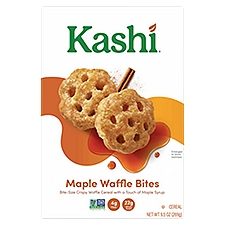 Kashi Breakfast Cereal, Vegan, Maple Waffle Crisp, 9.5oz, 1 Box