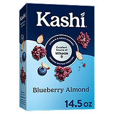 Kashi Blueberry Almond Cold Breakfast Cereal, 14.5 oz, 14.5 Ounce