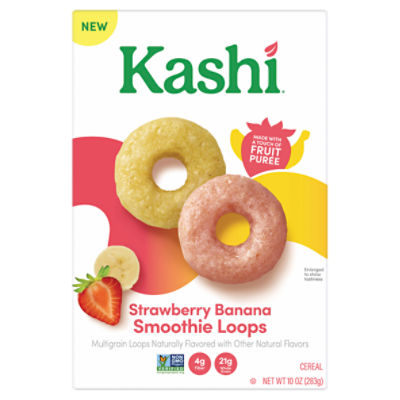 Kashi Strawberry Banana Smoothie Loops Breakfast Cereal, 10 oz