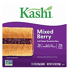 Kashi Mixed Berry Soft-Baked Cereal Bars - 6 Pack, 7.2 Ounce