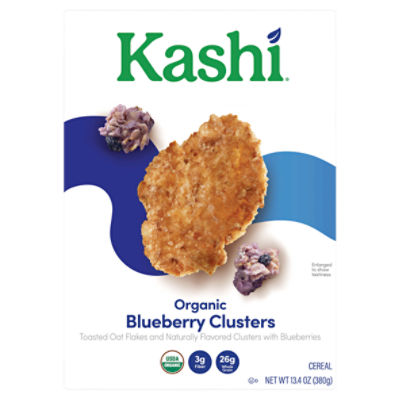  Kashi Organic Blueberry Clusters Breakfast Cereal - Non-GMO  Project Verified, Bulk Size, 13.4 Oz Box (Pack of 10): Cold Breakfast  Cereals