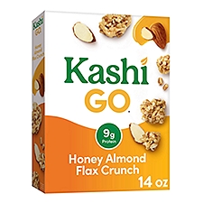 Kashi GO Honey Almond Flax Crunch Cold Breakfast Cereal, 14 oz