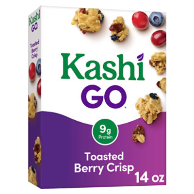 Kashi GO Toasted Berry Crisp Breakfast Cereal, 14 oz