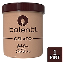 Talenti Belgian Chocolate Gelato, one pint, 16 Fluid ounce