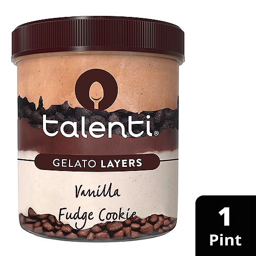 Talenti Gelato Layers Vanilla Fudge Cookie 303.3g
If you're looking for delicious, you've found the perfect frozen dessert. Talenti Vanilla Fudge Cookie Gelato Layers is our unique take on a classic ice cream in a chocolate waffle cone. This indulgent recipe features two different types of gelato! We start with our Talenti Double Dark gelato on top, then add a layer with chocolate cookie chunks, followed by a hot fudge sauce, our Madagascan Vanilla Bean gelato and finally, a fifth layer of Chocolatey waffle cones. At Talenti, we believe the best process and ingredients result in delicious gelato and sorbetto. That's why we source the highest-quality ingredients from all around the world. Then, we package our products in clear, BPA-free jars that can be recycled and reused any way you like. Please note that Talenti jars are not microwave or dishwasher safe. (For clever reuse ideas, check out #Pintcycling on Instagram). In addition to Talenti Gelato, Talenti has Dairy-Free Sorbettos, Organic Gelato and Gelato Layers -- 5 layers of the ultimate indulgence. All our products are made with non-GMO sourced ingredients which have been evaluated by Where Food Comes From, Inc., and adhere to our Non-GMO Sourced Standards. Try all our flavors and discover what makes Talenti so special.
