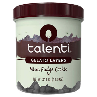 Talenti Mint Fudge Cookie Gelato Layers, 11.0 oz, 10.9 Ounce