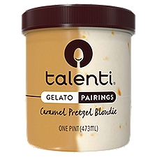 Talenti Pairings Caramel Pretzel Blondie, Gelato, 16 Pint