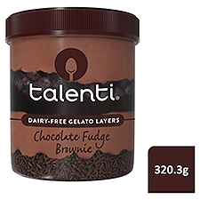 Talenti Dairy-Free Gelato Layers Chocolate Fudge Brownie 353 GR, 11.4 Ounce