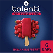 Talenti Roman Raspberry Mini Sorbetto Bars, 6 count, 11.1 fl oz, 11.1 Fluid ounce