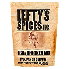 Lefty's Spices, LLC Fish n' Chicken Mix, 16 oz, 16 Ounce