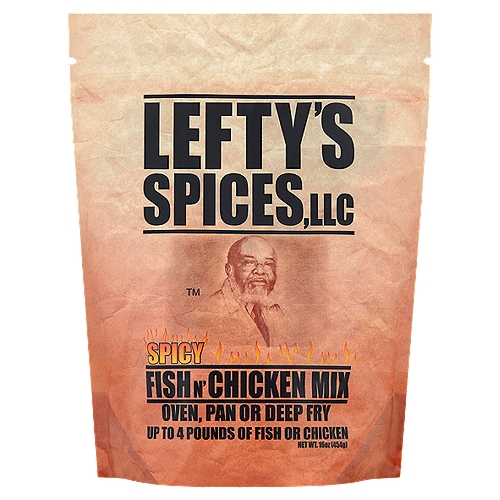 Lefty's Spices, LLC Spicy Fish n' Chicken Mix, 16 oz