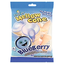 Ricky Joy Mellow Cone Blueberry Jelly Filled, Marshmallow Cones, 3.53 Ounce