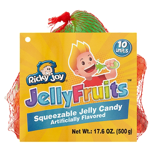 Ricky Joy Jelly Fruits Squeezable Jelly Candy, 17.6 oz