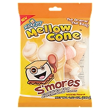 Ricky Joy Mellow Cone S'mores Chocolate Filled, Marshmallow Cones, 3.53 Ounce