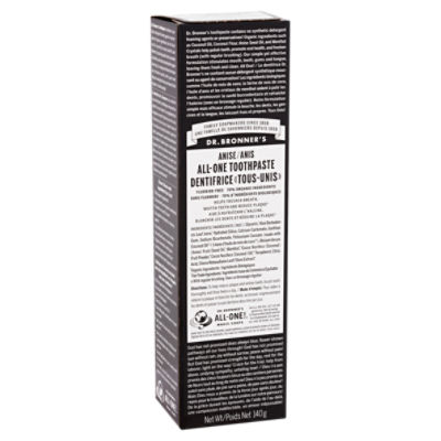 Dr. Bronner's Anise All-One Toothpaste, 140 g