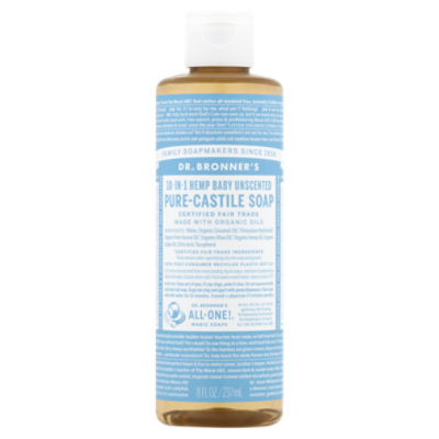 Dr. Bronner's Magic Soaps All-One Hemp Baby Unscented Pure-Castile