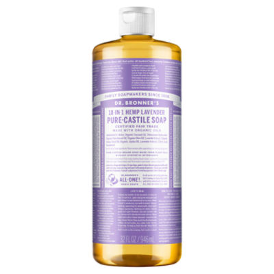 Dr. Bronner's 18-in-1 Hemp Lavender Pure-Castile Soap, 32 fl oz