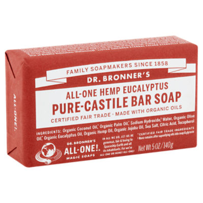 Dr. Bronner's AllOne Hemp Eucalyptus PureCastile Bar Soap, 5 oz Fairway