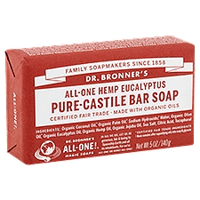 Dr. Bronner's All-One Hemp Eucalyptus Pure-Castile Bar Soap, 5 oz
