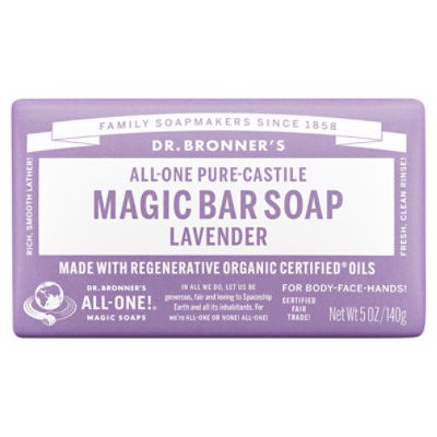 Dr. Bronner's Lavender Pure-Castile Bar Soap - 5oz