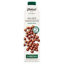 Elmhurst Unsweetened, Milked Hazelnuts, 32 Fluid ounce