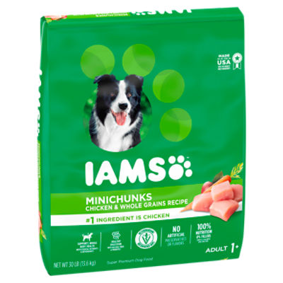 IAMS Adult Minichunks Small Kibble High Protein Dry Dog Food with