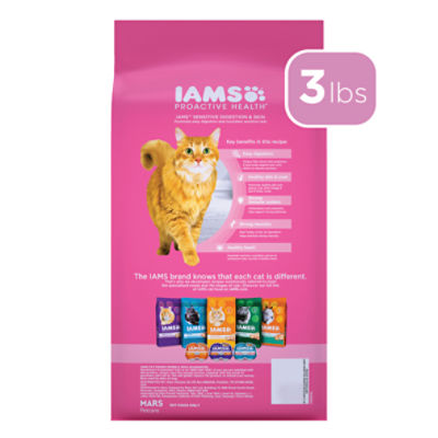 Iams proactive health adult healthy digestion 2024 dry cat food