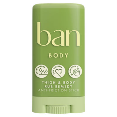 Ban Thigh & Body Rub Remedy Anti-Friction Stick, 1.40 oz, 1.4 Ounce