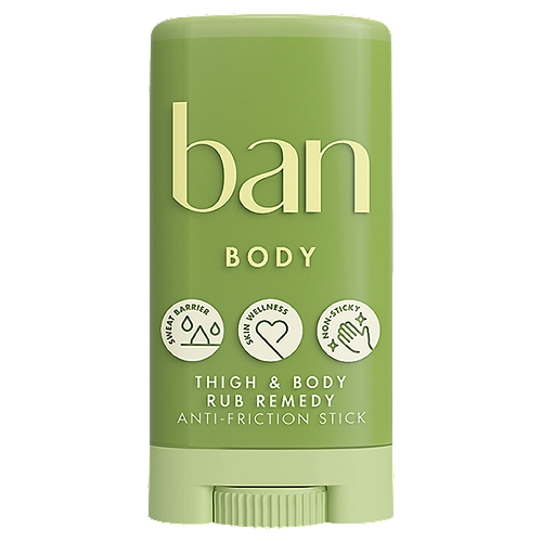 Ban Thigh & Body Rub Remedy Anti-Friction Stick, 1.40 oz