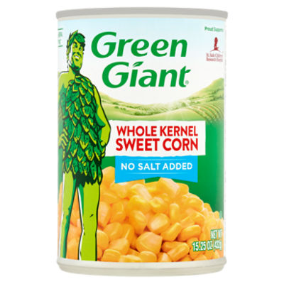 Green Giant No Salt Added Whole Kernel Sweet Corn, 15.25 oz, 15.25 Ounce