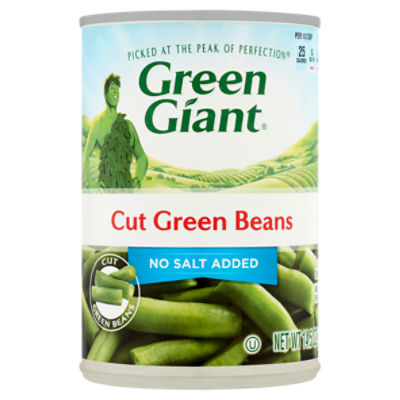 Canned Cut Green Beans - No Salt Added