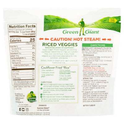 Green Giant Cauliflower Medley Riced Veggies, 10 oz