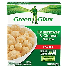 Green Giant Simply Steam Sauced, Cauliflower & Cheese Sauce, 8 Ounce