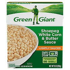 Green Giant Simply Steam Lightly Sauced, Shoepeg White Corn & Butter Sauce, 8 Ounce