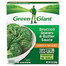 Green Giant Simply Steam Lightly Sauced Broccoli Spears & Butter Sauce, 8 oz
