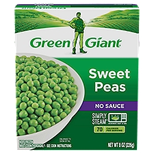 Green Giant Simply Steam No Sauce, Sweet Peas, 8 Ounce