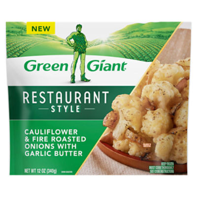 Green Giant Restaurant Style Cauliflower & Fire Roasted Onions with Garlic Butter, 12 oz, 12 Ounce