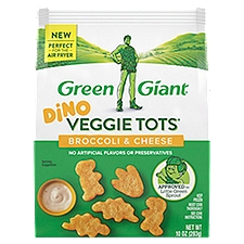 Dino Veggie Tots: Broccoli & Cheese, 10 Ounce