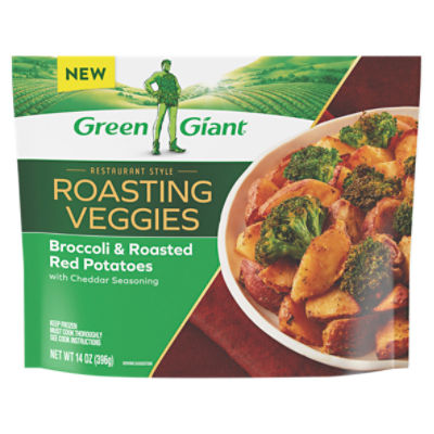 Green Giant Roasting Veggies: Broccoli & Roasted Red Potatoes with Cheddar Seasoning, 14 oz