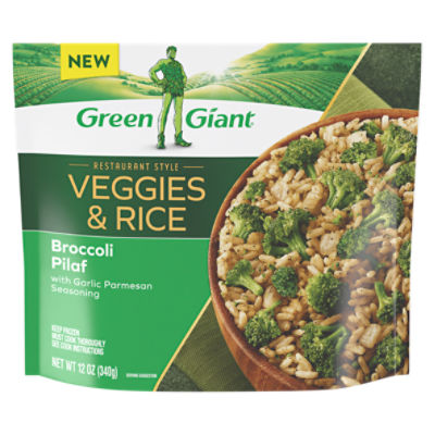 Green Giant Veggies & Rice: Broccoli Pilaf with Garlic Parmesan Seasoning, 12 oz