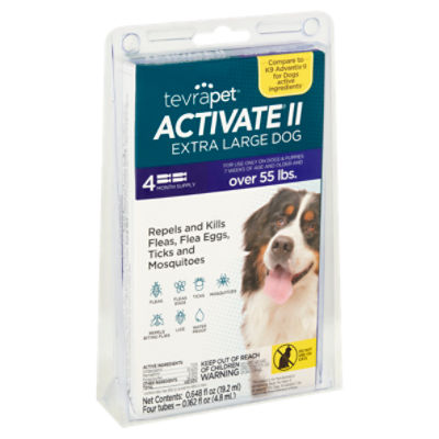 TevraPet Activate II Flea Treatment for Extra Large Dogs, 0.162 fl oz
