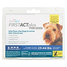 TevraPet FirstAct Plus Flea Treatment for Dogs, 0.14 Fluid ounce