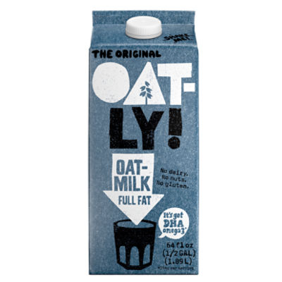 Oatly! The Original Full Fat Oatmilk, 64 fl oz, 64 Fluid ounce