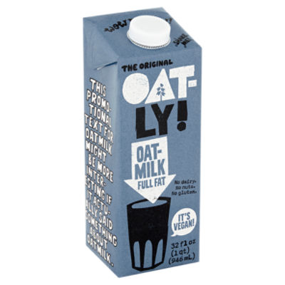 Oatly! The Original Oatmilk Full Fat, 32 fl oz